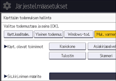 Käyttöpaneelin näyttö