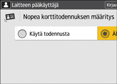 Käyttöpaneelin näyttö