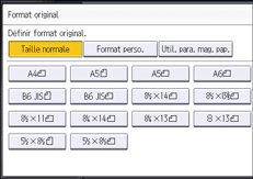 Illustration de l'écran du panneau de commande