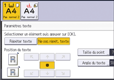Illustration de l'écran du panneau de commande