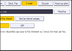 Illustration de l'écran du panneau de commande