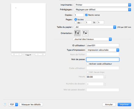 Illustration de l'écran Pilote