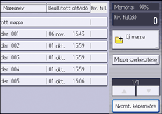 A kezelőpanel ismertetése