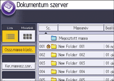A kezelőpanel ismertetése