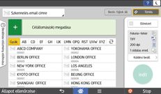A kezelőpanel ismertetése