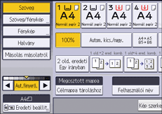 A kezelőpanel ismertetése