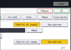 A kezelőpanel ismertetése