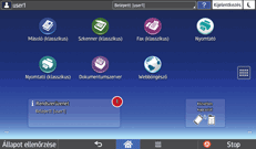 A kezelőpanel ismertetése