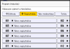A kezelőpanel ismertetése