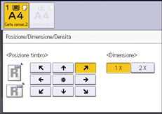 Illustrazione della schermata sul pannello di controllo