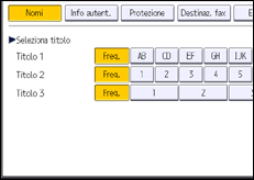 Illustrazione della schermata sul pannello di controllo