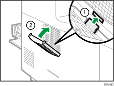 Illustrazione del coperchio del filtro