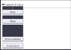 Illustrazione della schermata sul pannello di controllo