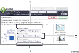 Illustrazione numerata pannello di controllo