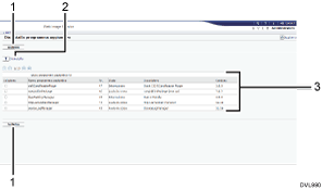 Illustrazione numerata della schermata del browser web
