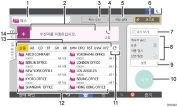 작업판 화면 그림 번호 붙은 주석 그림 예