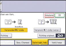 Afbeelding van bedieningspaneel
