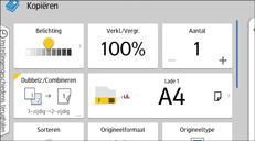 Afbeelding van bedieningspaneel