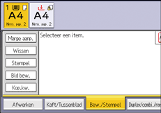 Afbeelding van bedieningspaneel