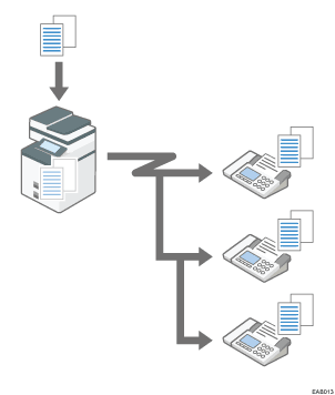 Illustratie van Geheugenverzending