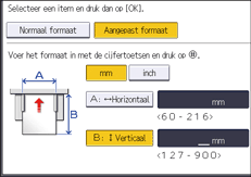 Afbeelding van bedieningspaneel