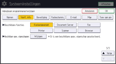 Afbeelding van bedieningspaneel