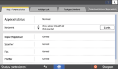 Afbeelding van bedieningspaneel