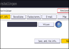 Afbeelding van bedieningspaneel