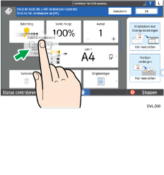Afbeelding van bedieningspaneel
