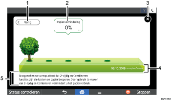 Genummerde afbeelding van het wijzigen van modus