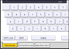 Afbeelding van bedieningspaneel
