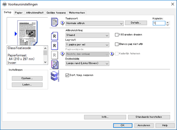 Illustratie stuurprogrammascherm
