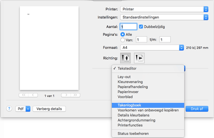 Illustratie stuurprogrammascherm