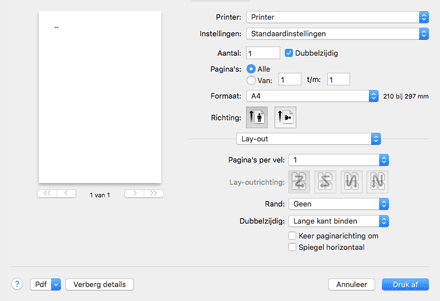 Illustratie stuurprogrammascherm