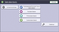 Afbeelding van bedieningspaneel