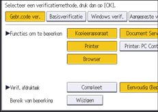Afbeelding van bedieningspaneel