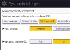 Afbeelding van bedieningspaneel