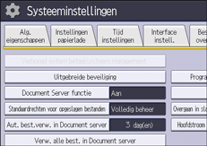 Afbeelding van bedieningspaneel