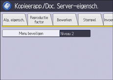Afbeelding van bedieningspaneel
