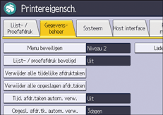 Afbeelding van bedieningspaneel