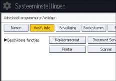 Afbeelding van bedieningspaneel