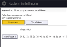 Afbeelding van bedieningspaneel