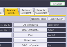 Afbeelding van bedieningspaneel