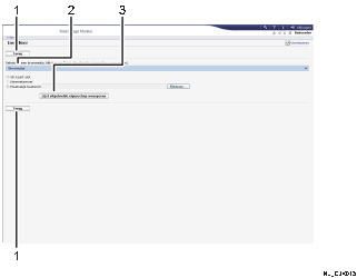 Schermafbeelding van internetbrowser (afbeelding met genummerde items)
