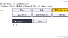 Illustrasjon av betjeningspanelet