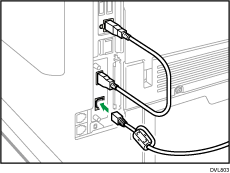 Ilustracja przedstawiająca podłączanie kabla Ethernet