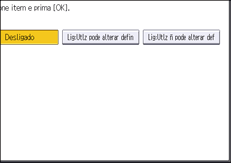 Ilustração do ecrã do painel de operação
