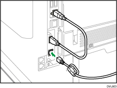 Иллюстрация подключения кабеля Ethernet
