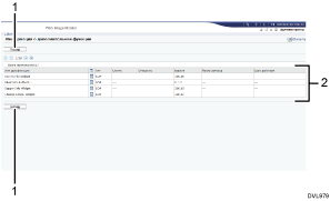 Иллюстрация экрана веб-браузера с пронумерованными сносками