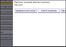 Bild på användarpanelens skärm